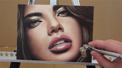 Airbrush Courses How To Airbrush Photorealistic Portrait Wet