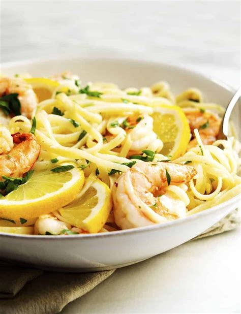 Lemon Garlic Shrimp Pasta 20 Minutes Pinch And Swirl