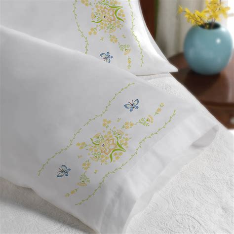 An embroidery hoop, like this one. Shop Plaid Bucilla ® Stamped Cross Stitch & Embroidery - Pillowcase Pairs - Daffodil Bouquet ...