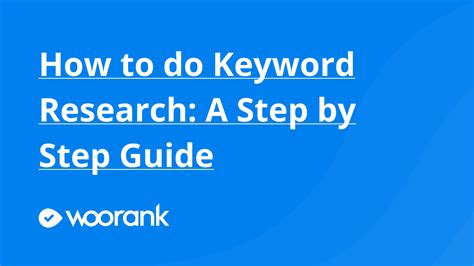 How To Do Keyword Research A Step By Step Guide