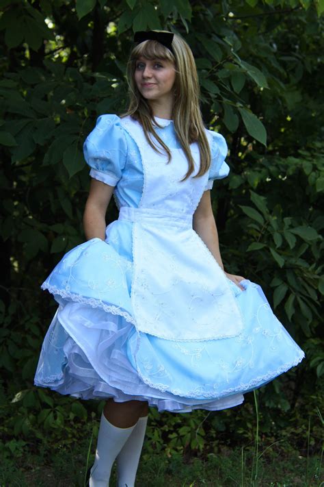 Disney Park S Dress Replica Alice In Wonderland Costume With Extra