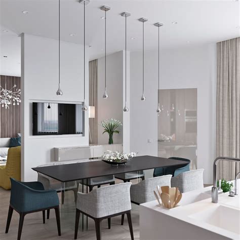 blue and grey dining room theme | Interior Design Ideas