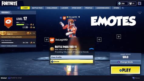 How To Use Emotes In Waiting Screen For Fortnite Youtube