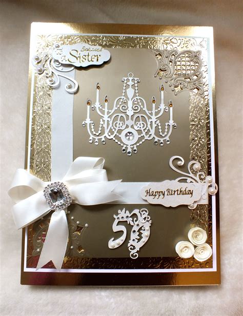 Bespoke Luxury Handmade 50th Birthday Card Creative Birthday Cards
