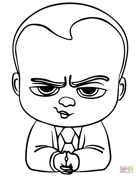 The Boss Baby Coloring Page Free Printable Coloring Pages