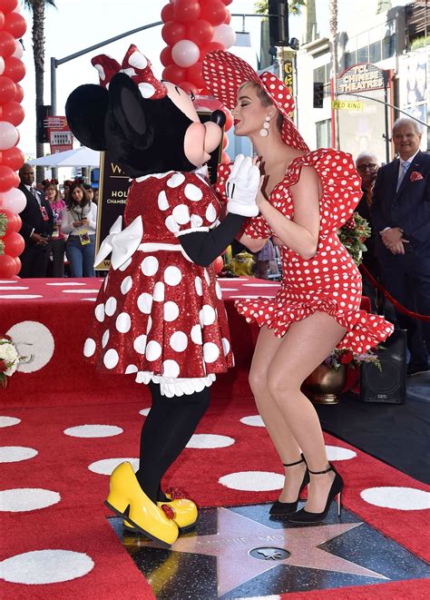Katy Perry Minnie Mouse Honored With Star On The Hollywood Walk Of
