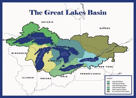 Map Of Great Lakes Drainage Basin Best Drain Photos Primagemorg