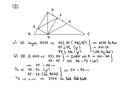 Bài 4 3 5đ Cho tam giác vuông ABC góc A bằng 1v kẻ đường cao AH