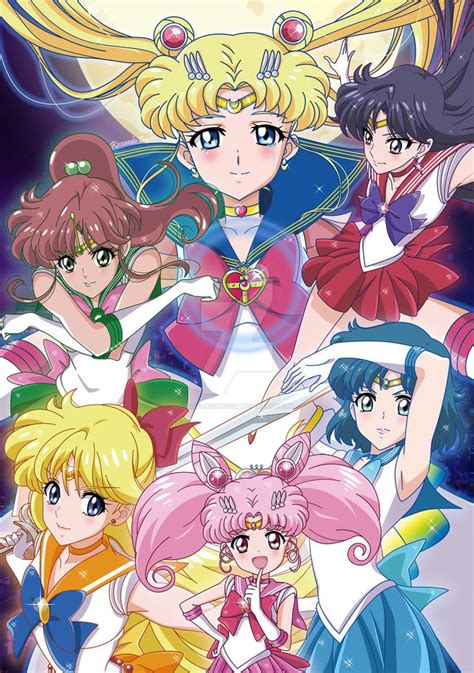 Crystal Team By Riccardobacci On DeviantArt Sailor Chibi Moon Sailor Moon Character Sailor