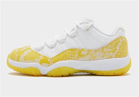 Air Jordan 11 Low Yellow Snakeskin Ah7860 107