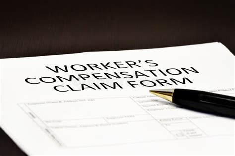 Worker S Compensation Claim Form Application Stock Photo Image Of