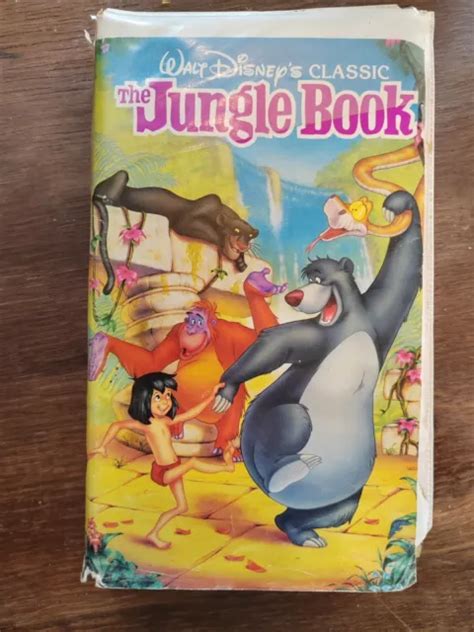 Walt Disney The Jungle Book Black Diamond Collection Vhs Tape Rough Condition Eur