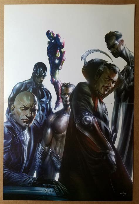 Avengers Illuminati Dr Strange Namor Marvel Comic Poster By Gabriele