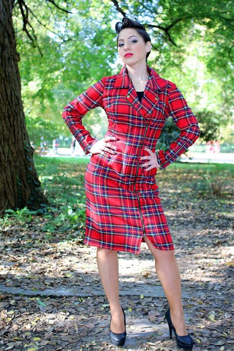 Barb Dress Vintage Style Pin Up Rockabilly Tartan