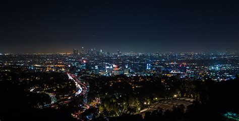 Los Angeles From Hollywood Bowl Overlook Stock Footage Videohive