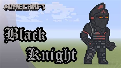 Minecraft Pixel Art Tutorial And Showcase Black Knight