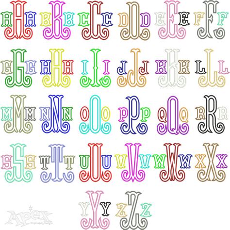 Juniper Running Applique Embroidery Font Apex Embroidery Designs