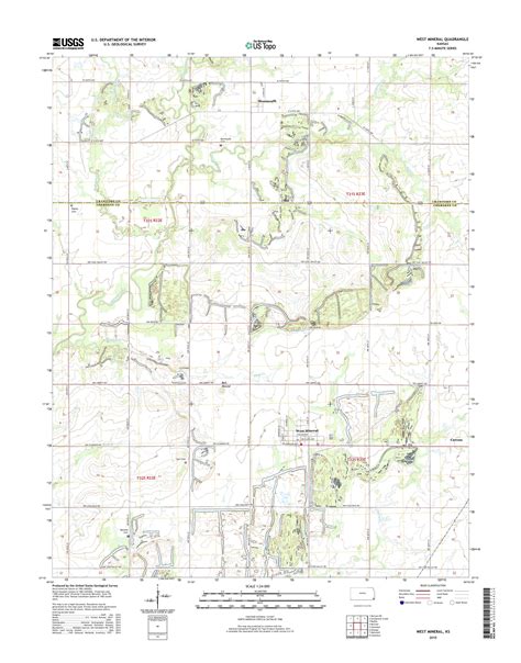 Mytopo West Mineral Kansas Usgs Quad Topo Map