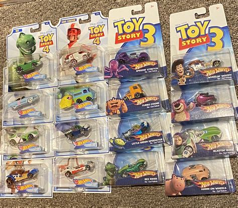 Hot Wheels Toy Story Complete Set Of Collectible Character Cars Woody