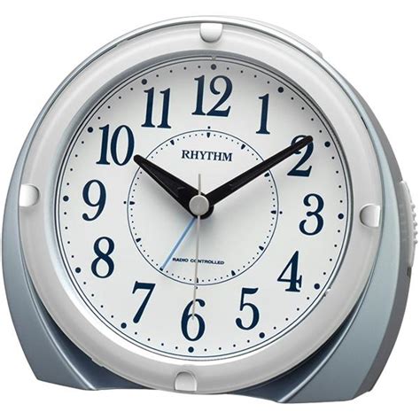 【正規品】リズム Rhythm 時計 クロック 4rl439sr04 フィットウェーブa438 電波目覚まし時計 めざまし時計 置時計