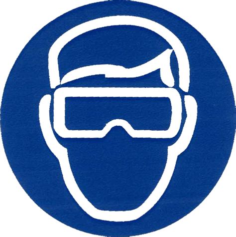 Safety Glasses Must Be Worn Signs And Symbols