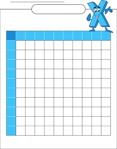 Free Printable Multiplication Table Of Charts Printable Times Hot Sex Picture