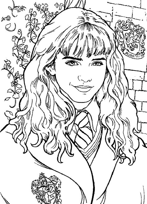 Hermione Granger Színezőkönyv Nyomtatásra és Online