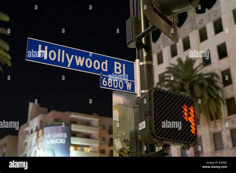 Los Angeles California Usa June 24 2017 Hollywood Blvd Street