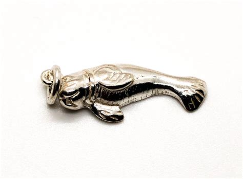 Silver Seal Pendant Pendant Ocean Necklace Charm 15 G Etsy
