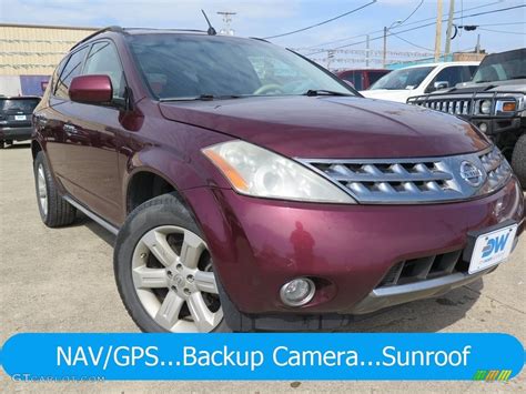 2007 Sunset Red Pearl Metallic Nissan Murano Sl Awd 126549535 Photo