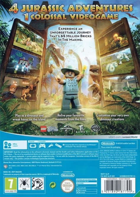 Lego Jurassic World For Wii U Sales Wiki Release Dates Review