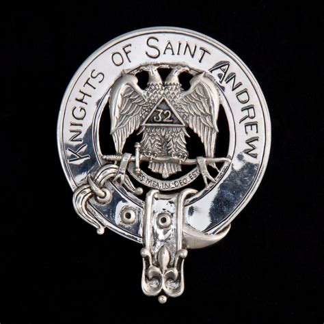 Masonic Scottish Rite Knights Of St Andrew Cap Badge Celtic Jackalope