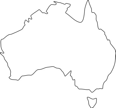 Australia Outline Clipart Vector Tatoo Mapa Da Austrália Tatuagem