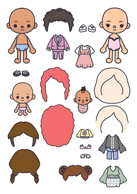 Toca Boca Paper Doll Printable Printable Word Searches