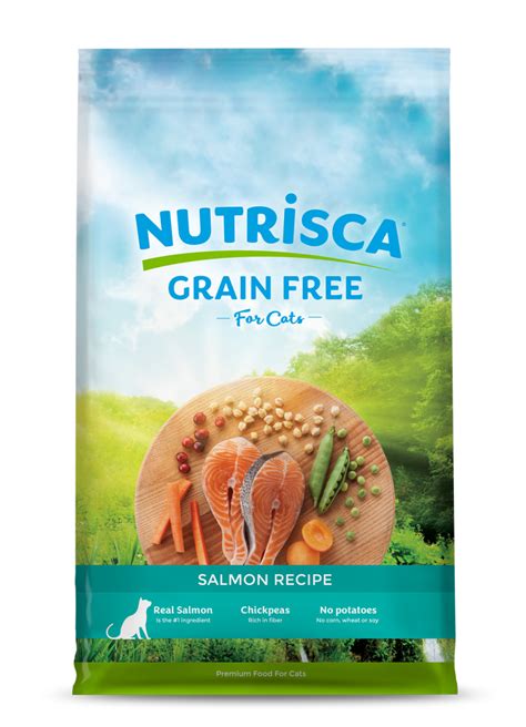 Cats are obligate carnivores, which means they get their nutrition entirely from meat sources. NUTRISCA Grain Free Salmon Recipe Dry Cat Food | PetFlow