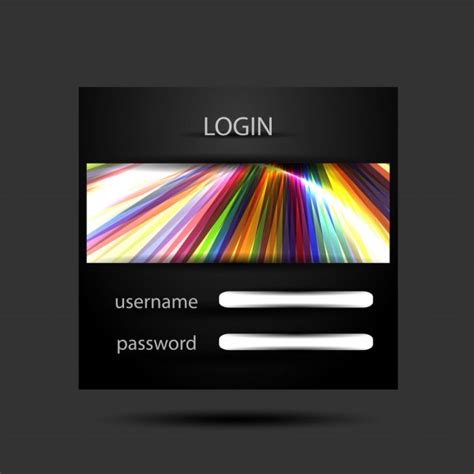Vector Metal Login Form Stock Vector By ©yasnatendp 17607441