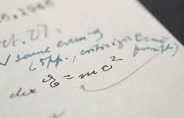 Un Manuscris Al Lui Albert Einstein Pe Care Calcula Teoria