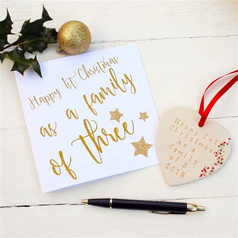 Card used subject to available credit; First Family Christmas Card By Juliet Reeves Designs | notonthehighstreet.com