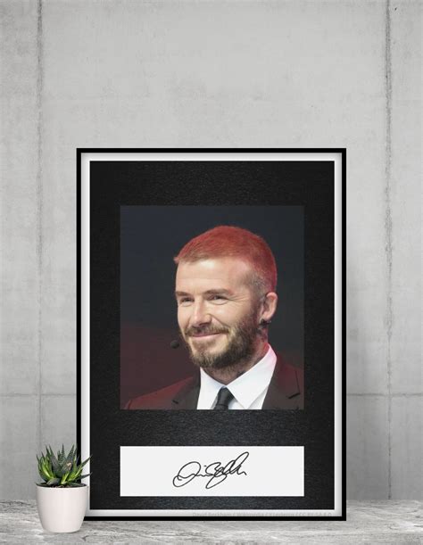 David Beckham 20x30 A4 Autograph Reprint Copy Print Etsy