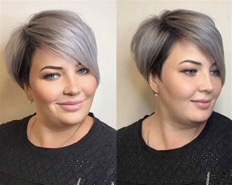 Best Short Hairstyles For Fat Faces And Double Chins Plus