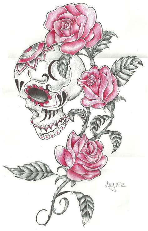 Amnorways Image Pretty Skull Tattoos Sugar Skull Tattoos Feminine