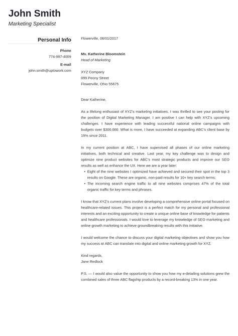 20 Cover Letter Templates Download Create Your Cover Letter In 5