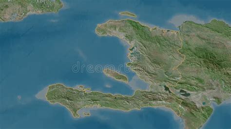 Haiti Overview Satellite Stock Illustration Illustration Of Travel