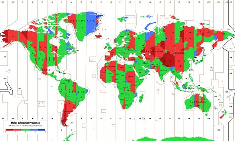 Do you live in the correct time zone? | Correct time, Time zones, Map