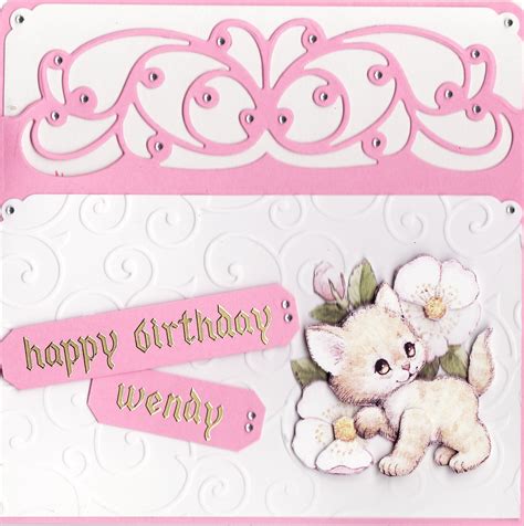 3d happy birthday wendy card birthday cards for women place card holders cards handmade