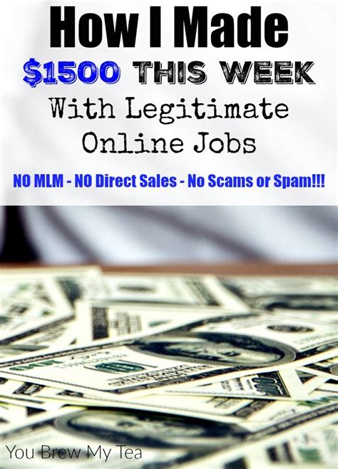 We did not find results for: How I Made $1500 This Week With Legitimate Online Jobs