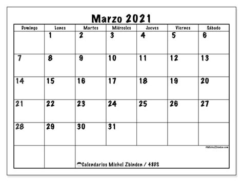 Calendario Marzo 2021 Para Imprimir Gratis Paraimprimirgratis Com