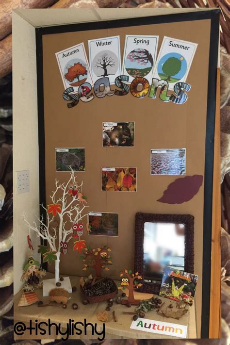 Autumn Display In My Fs2 Class Preschool Displays Classroom Displays