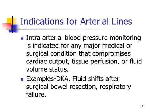 Ppt Arterial Lines Powerpoint Presentation Free Download Id6356372