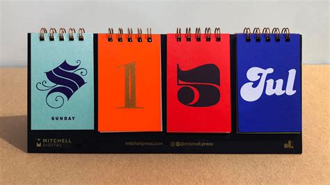 Perpetual Typographic Calendar
